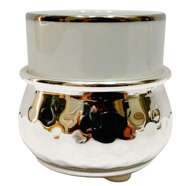 Mid-Century Modern 1960 Italian Fantin Silver-Plated Demitasse Espresso Cups - Set of 4 For Sale - Image 3 of 4