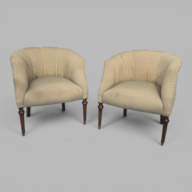 French Walnut Tub Chairs, 1880, Set of 2 For Sale - Image 14 of 14