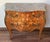 About French Louis XV style kingwood veneer commode, the shaped marble top above a bombe case with ormolu bronze mounts,...