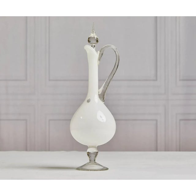 Mid-Century Modern Pair of Mid Century Italian Cased Murano Glass Decanters For Sale - Image 3 of 8