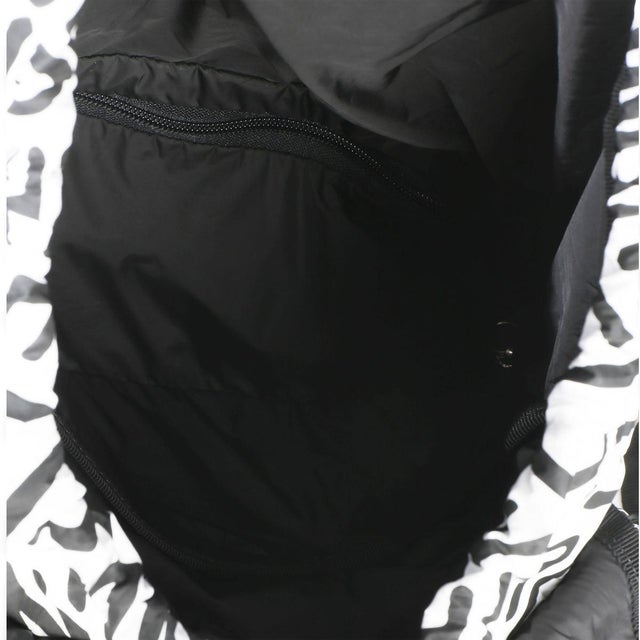 Black White Black Nylon Printed Coco Neige Backpack For Sale - Image 8 of 8