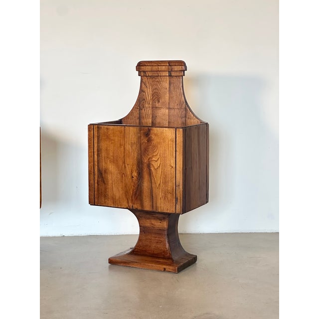 Wood Rustic Oak Planters, 1960s, Set of 2 For Sale - Image 7 of 14