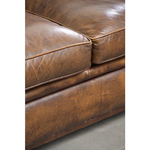 English Cowhide Chesterfield 2-Seater Sofa For Sale - Image 13 of 14