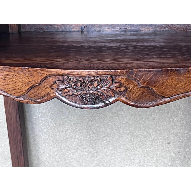 Wood Early 20th Century 20th Pair of Dark Walnut Nightstands Tables with Drawer and Open Shelf For Sale - Image 7 of 18