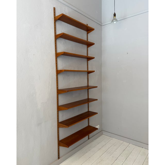 Mid-Century Modern Danish Teak Wall Shelving System by Kai Kristiansen for FM Møbler, 1965 For Sale - Image 11 of 11