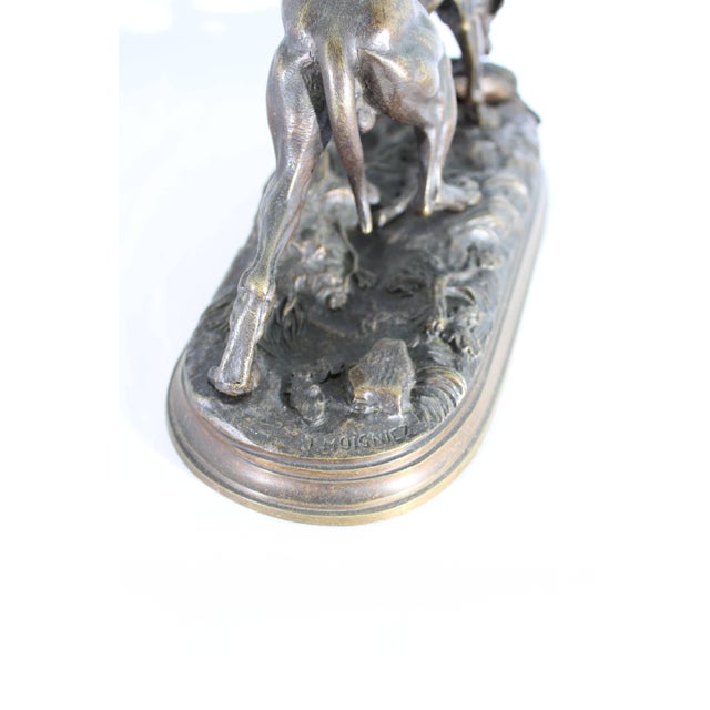 Mid 19th Century Jules Moigniez Bronze Sculpture of a Pointer and Pheasant, 19th Century For Sale - Image 5 of 6