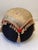 Mid 20 th c attr to Bernhardt round ottoman pouf Alladin style.