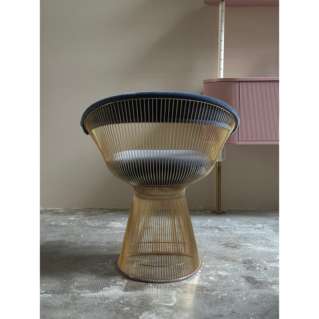 Blue Chairs by Warren Platner for Knoll Studio, Italy, 1960s, Set of 4 For Sale - Image 8 of 12
