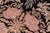 Shabby Chic 1990's Floral Tulip Pak-Persian Black/Tan Wool Round Rug- 8'0'' X 8'2'' For Sale - Image 4 of 9