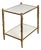 Vintage Brass Faux Bamboo Two-Tier Table For Sale