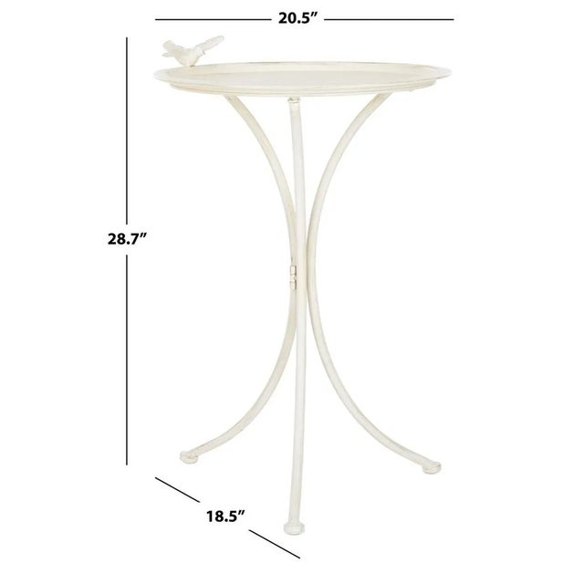 2020s Kensi Bird Bath - Pearl White For Sale - Image 5 of 10