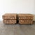 Mid-Century Modern Pair of Mid Century Modern Cork Nightstands Vintage 1970s Bedside Tables For Sale - Image 3 of 10
