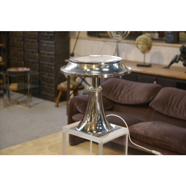 1960s Chrome Metal Table Lamp, 1960s For Sale - Image 5 of 9