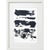 Contemporary # 13.5" by 16.7" Black and White Minimalist Abstraction 'Fields' Series # 4 Joan Mitchell Inspired One-of-a-Kind High-End Framed Original Painting For Sale - Image 3 of 4
