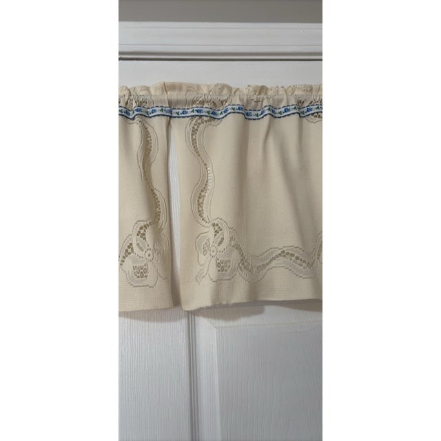 Beige Bistro Curtains 15x15 Set of 2 Panels For Sale - Image 6 of 6