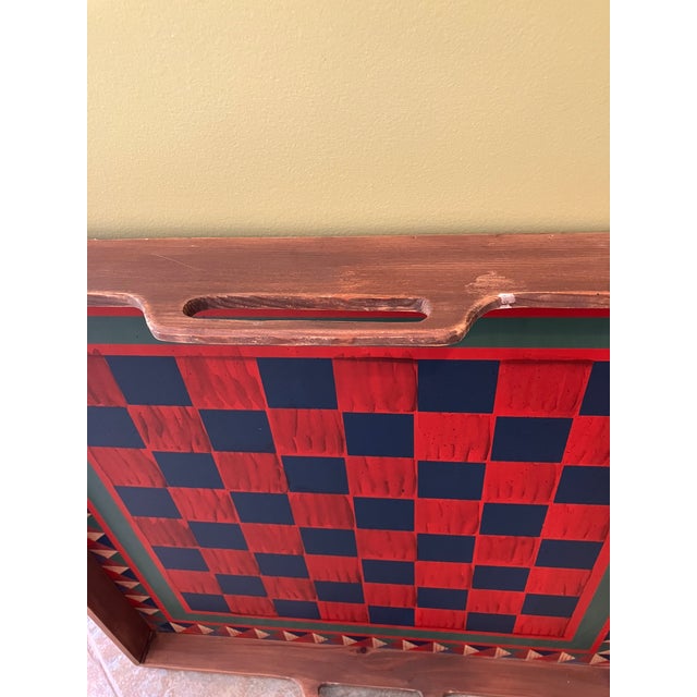 Mid 20th Century Maitland-Smith Style Decorative Game Board Tray For Sale - Image 4 of 6