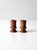 Brown Vintage Turned Wood Candlestick Holders Pair For Sale - Image 8 of 9