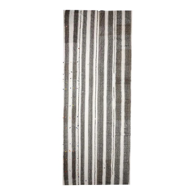 Striped Large Vintage Kilim Rug For Sale