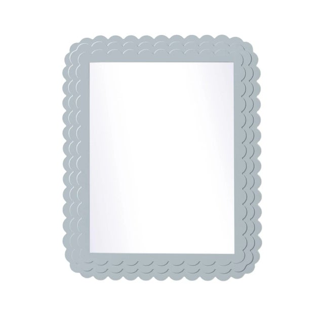 Contemporary Fleur Home Carnival Krewe Rectangle Mirror in Parma Gray, 36x48 For Sale - Image 3 of 3