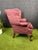 Vintage "Custom Built" American of High Point Damask Wingback Chair For Sale In Washington DC - Image 6 of 7