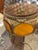1930s French Ormolu & Amber Glass Round Jewelry Box For Sale - Image 5 of 12