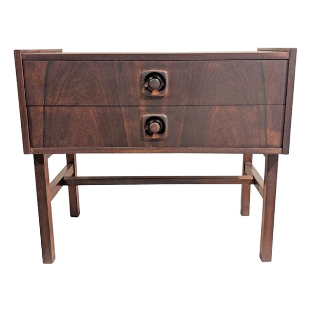 1950s Rosewood Nightstand / End Table For Sale