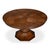 Transitional Round Dining Table, Medium - Warm Brown Oak With Faceted Pedestal Base For Sale In Raleigh - Image 6 of 11