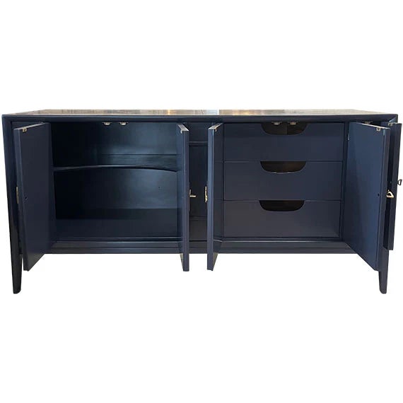 Drexel 1960s 6 Door Drexel Vintage Buffet For Sale - Image 4 of 5