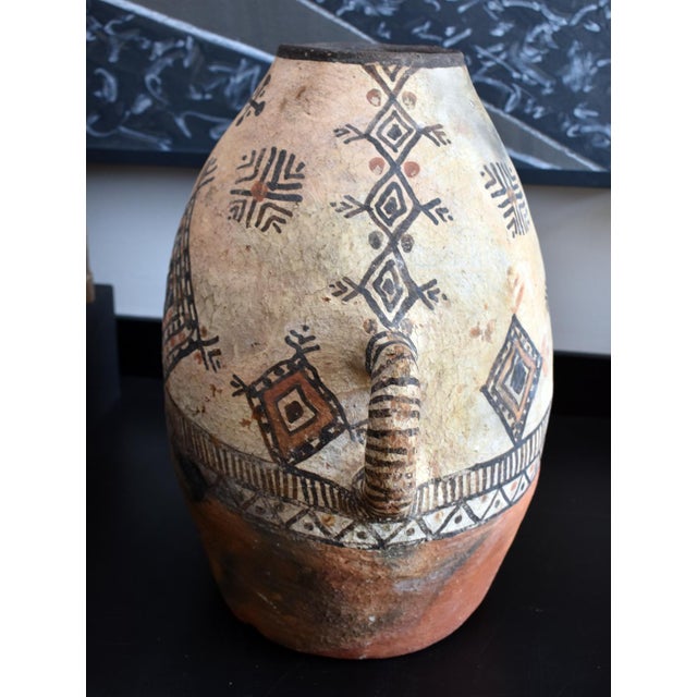 Moroccan Cermic Vessel II For Sale - Image 4 of 6