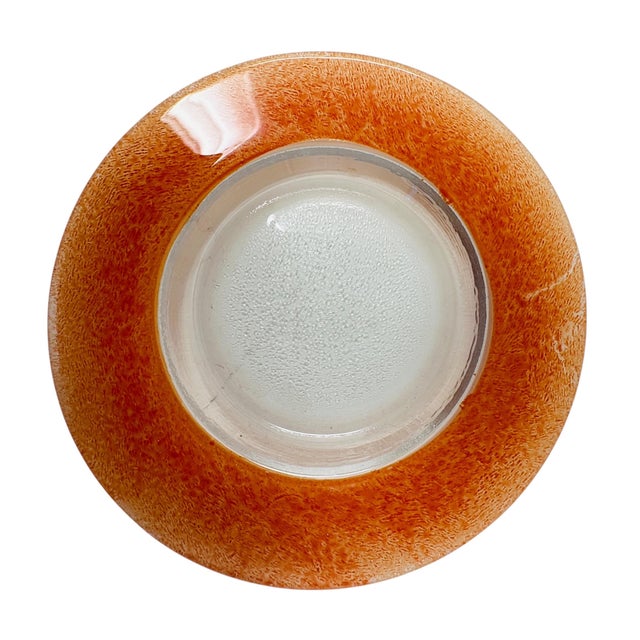 Vintage 80s Mexican Glass Bread Plates - Set of 6 Colorful Textured Rim 5.25" Small Appetizer Side Dishes - Fused Glass For Sale - Image 17 of 18