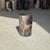 Small Side Table in Black Petrified Wood with Beige Striations, 1980s For Sale - Image 15 of 18