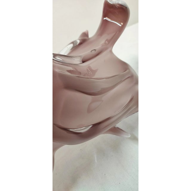 Purple Murano Glass Centerpiece, Italy, 1980s For Sale - Image 8 of 11