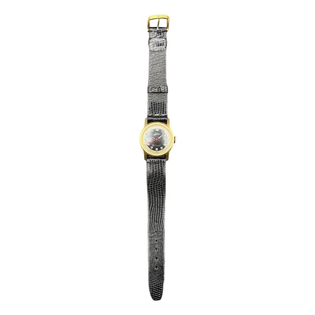 1940s Selza Automatic Wwii Military Aviation Pilot Cold Capped 14k Gold Watch For Sale