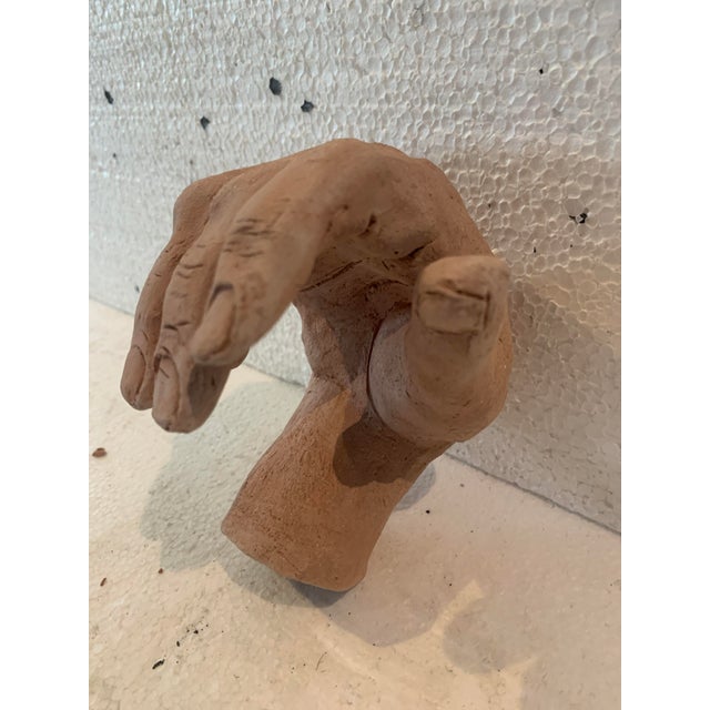 Terracotta Hand Sculpture from J. Gallart For Sale - Image 6 of 9