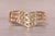 The Whitehorse: Vintage Channel Set Three Row Chevron Band With Natural Diamonds For Sale - Image 9 of 11