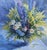 Ivanna Hamuliak Floral Still Bouquet Original Oil Painting on Canvas For Sale