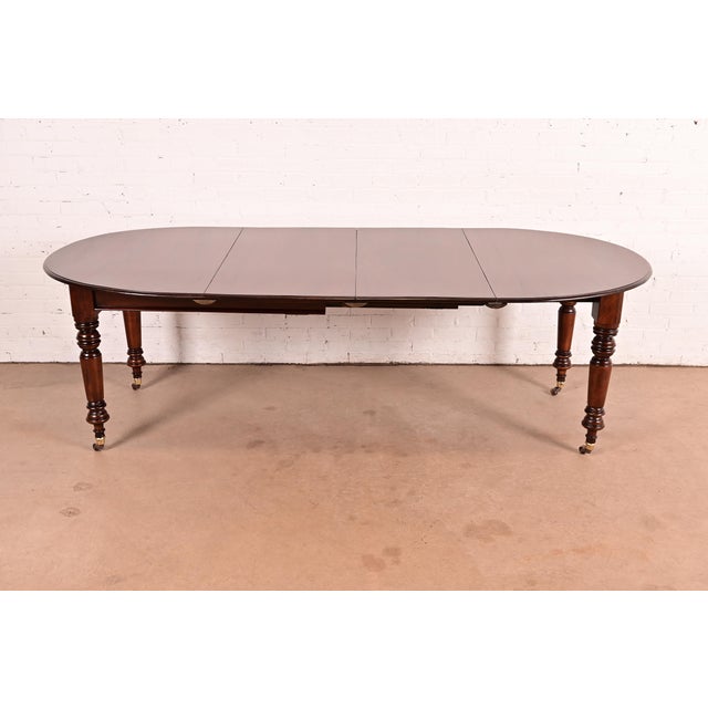 Wood R. J. Horner Style Antique Victorian Carved Mahogany Extension Dining Table, Newly Refinished For Sale - Image 7 of 13