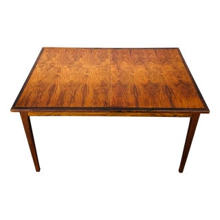Scandinavian Walnut Dining Table with Extensions, 1960 For Sale