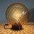 Amber Murano Glass Sphere Lamp in the style of Balloton Venini, 1970s For Sale - Image 6 of 15