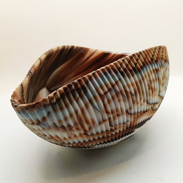 Vintage Italian Shell Ashtray in Murano Art Glass, 1960s For Sale - Image 10 of 13
