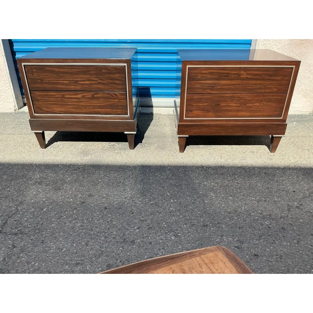 Stunning modern night stands with unique modern finish. The stands are made of alder. Solid wood with a unique finish. The...