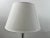 Modern Modern Glass Column Table Lamp With Chrome Base and White Shade For Sale - Image 3 of 14