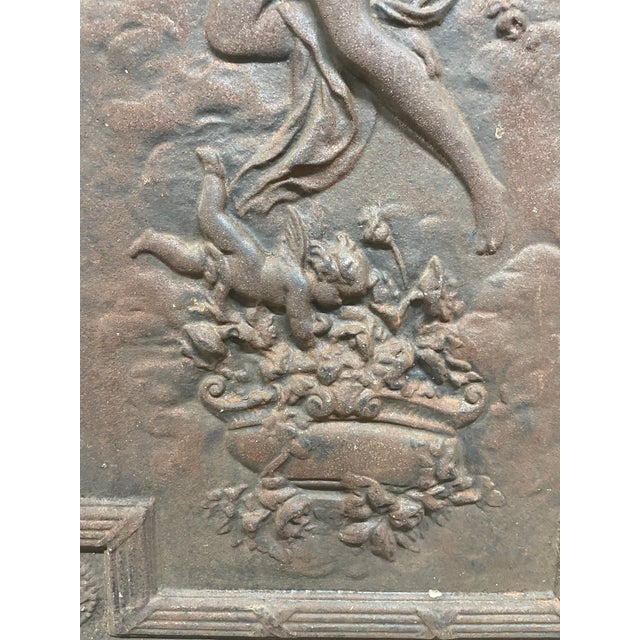 Art Nouveau Rare 19th-Century Figural 'Orientalist' Cast Iron Summer Cover — New Orleans Estate 21.5" W X 26" H For Sale - Image 3 of 6