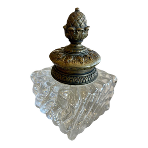 19th Century Baccarat Crystal Inkwell
