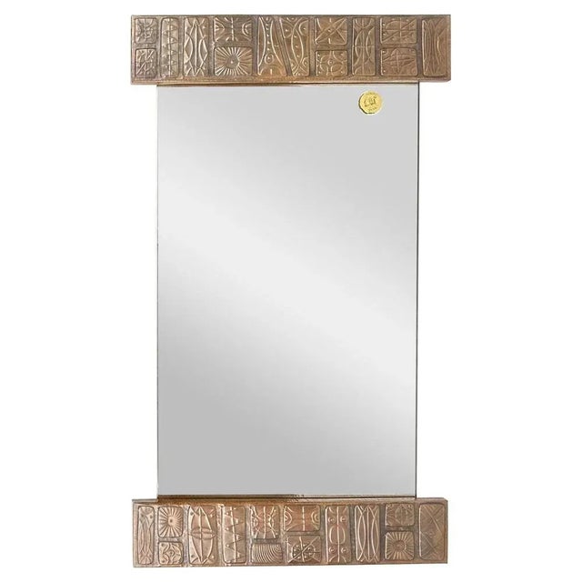 Wall Mirror in Copper by Santambrogio & De Berti, Italy, 1960s For Sale - Image 13 of 13