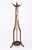 An excellent antique free standing oak and brass coat / hat / stick hallstand, circa 1880 in date. The upper part centred...
