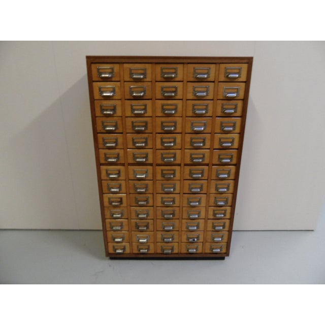 Vintage Dutch Apothecaryncabinet with 65 Drawers, 1950s For Sale - Image 10 of 10