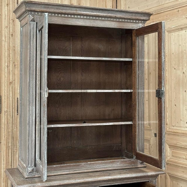 19th Century Louis Philippe Cerused Oak Bookcase For Sale - Image 17 of 18