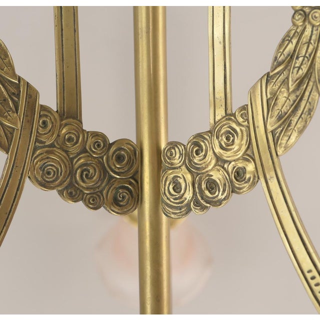 Art Nouveau Three-Arm Chandelier with Empire Motifs, France, 1910s For Sale - Image 12 of 14