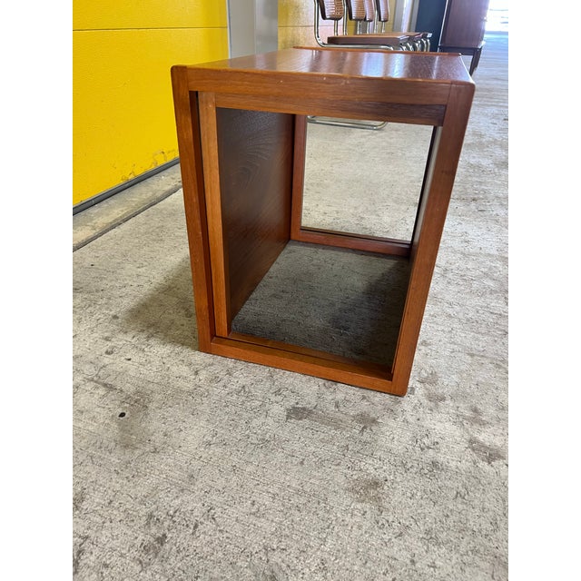 Mid-Century Modern Mid 20th Century Set of Two Teak Nesting Side Tables For Sale - Image 3 of 8